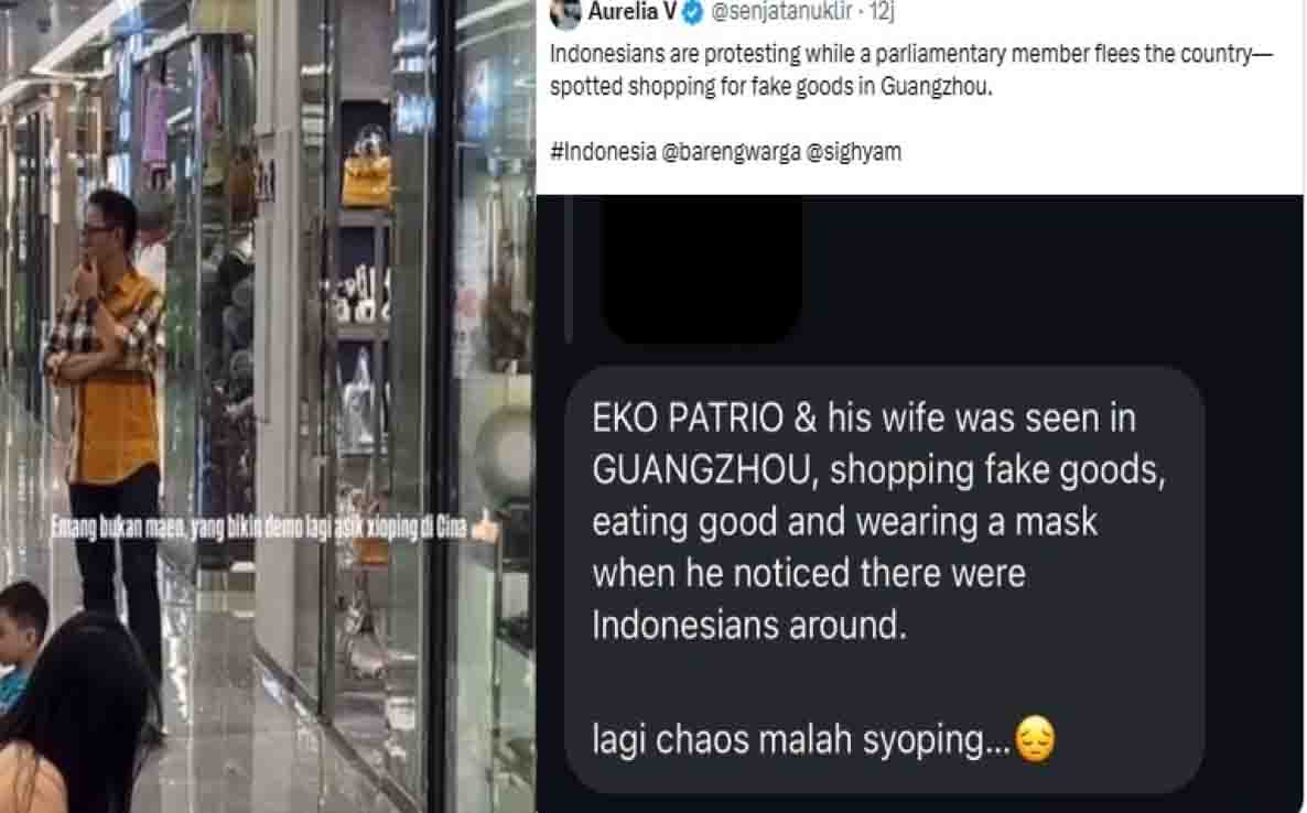 Viral! Eko Patrio Jalan-Jalan ke Guangzhou Saat Demo di Tanah Air Memanas