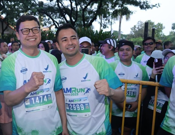 Meriahkan AMR RUN BPOM, Utsus Presiden Raffi Ahmad Ajak Anak Muda Perangi AMR
