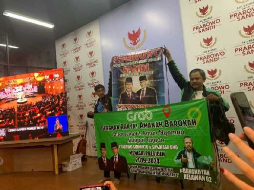 Di Sela Debat Capres, Prabowo-Sandi Dapat Dukungan dari Ojek Online