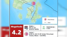 Usai Gempa Dahsyat di Rusia, Towea Muna Diterpa Guncangan Tiga Kali Beruntun