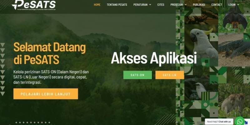 Cegah Manipulasi Dokumen, Izin Angkut Satwa Liar Wajib Lewat PeSATS