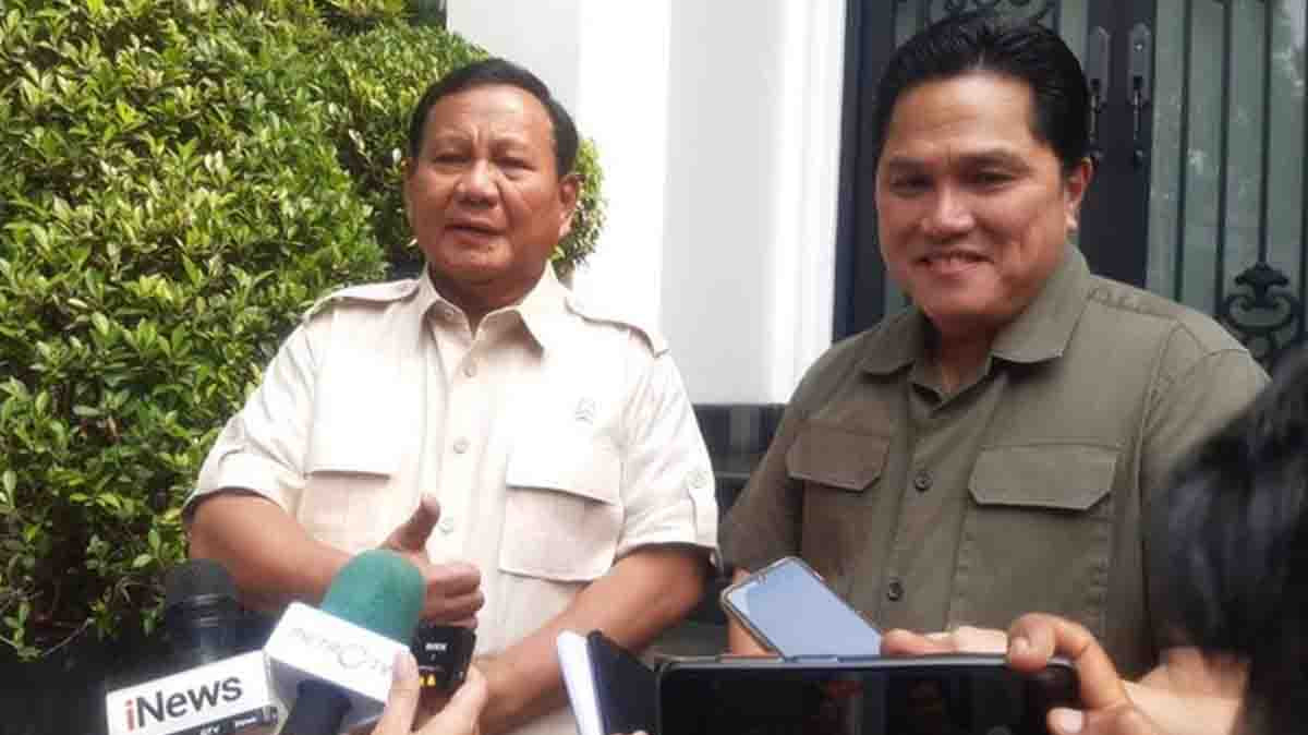 Meski Tak Jadi Cawapres, Erick Thohir: Saya Support Pak Prabowo
