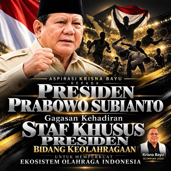 Gagasan Kehadiran Staf Khusus Presiden Bidang Keolahragaan Memperkuat Ekosistem Olahraga